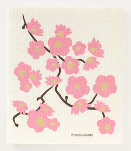 Cherry Blossom - Swedish Dishcloth