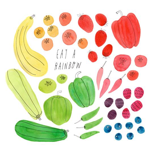 Eat A Rainbow - Art Print