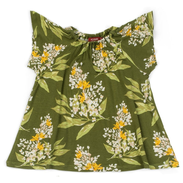 Bamboo Dress & Bloomer Set - Green Floral