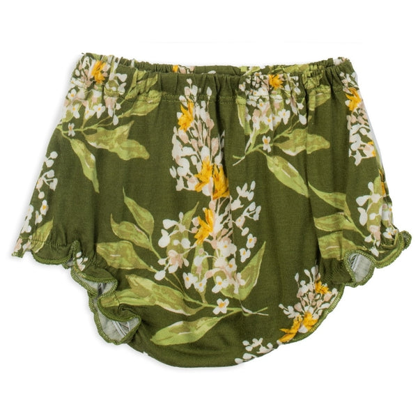 Bamboo Dress & Bloomer Set - Green Floral