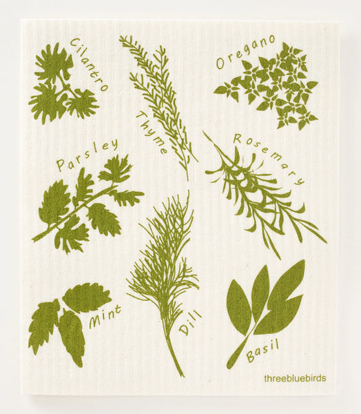 Herbs - Swedish Dishcloth