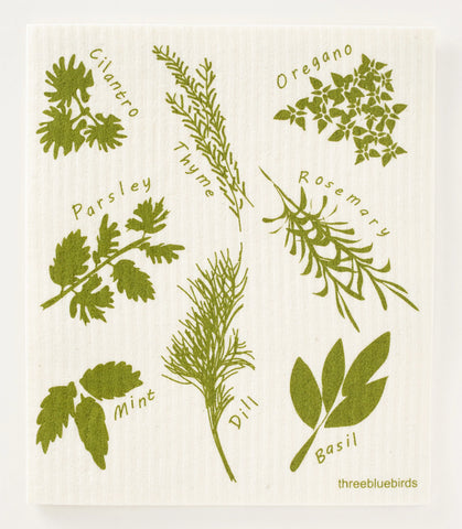 Herbs - Swedish Dishcloth