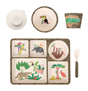 Amazon Jungle Divided Plate Set