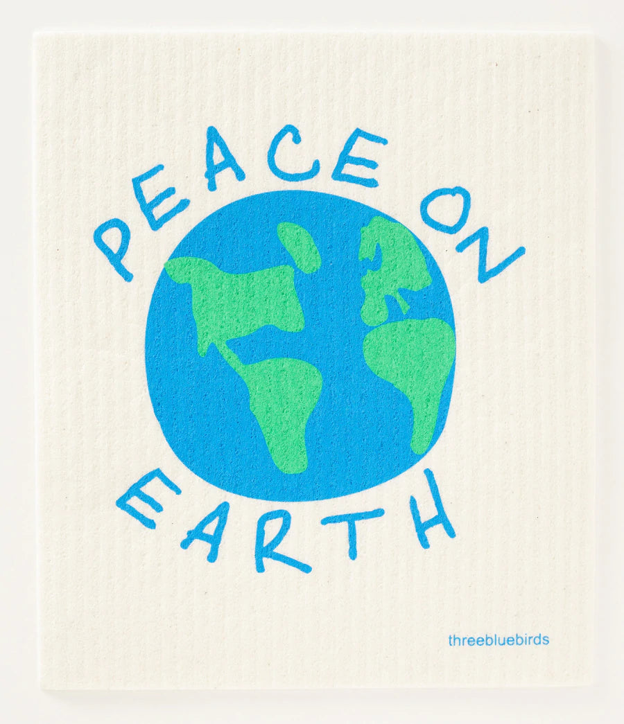 Peace on Earth - Swedish Dishcloth