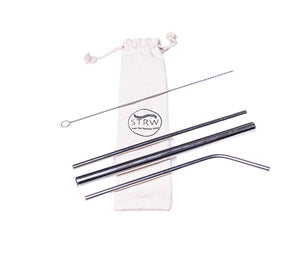 Reusable Straw Set - Silver