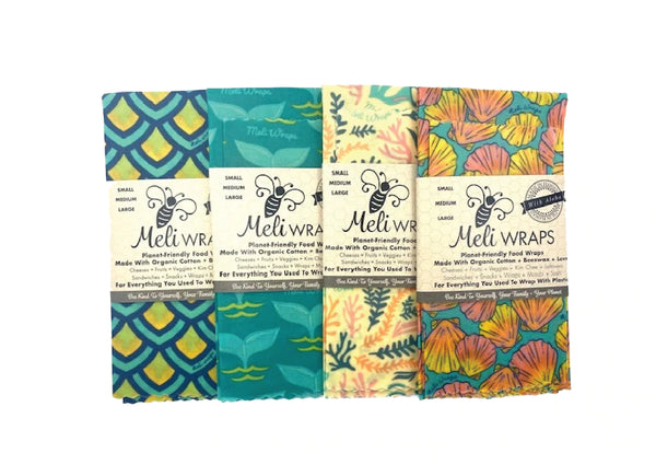 Reusable Food Wraps - 3 Pack