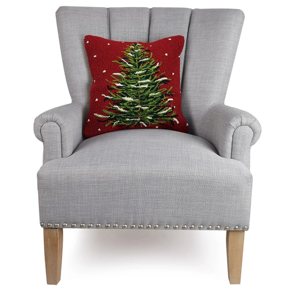 Red Christmas Tree - Hook Pillow