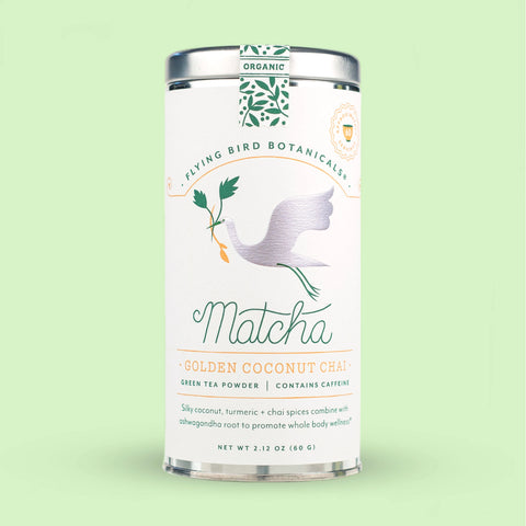 Golden Coconut Chai Matcha - 60grams Large Tea Tin