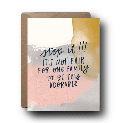 Adorable Family - Baby Card