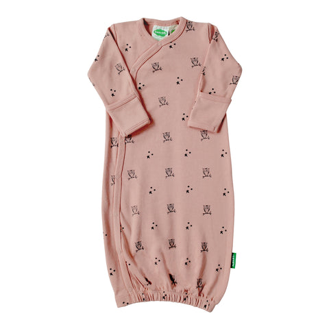 Kimono Gown - Pink Owls
