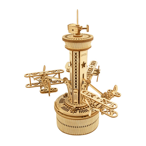 DIY Mechanical Music Box: Airplane Control Tower