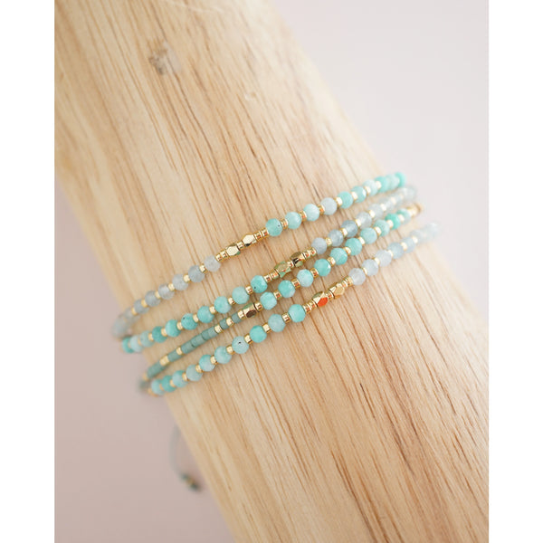 Amazonite - Healing Gemstone Stacking Bracelet