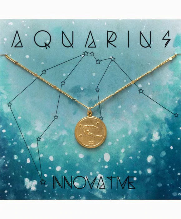 Aquarius Medallion Necklace