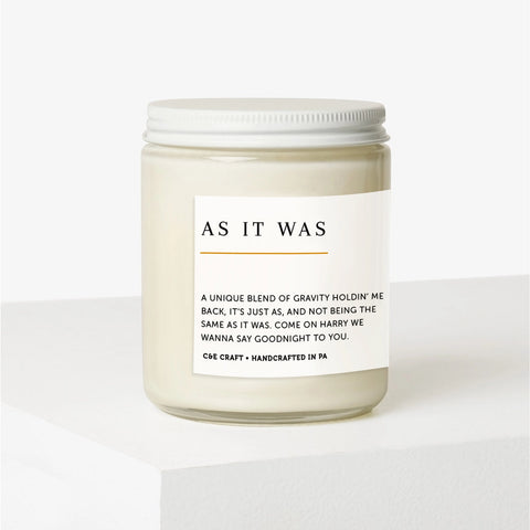 As It Was - Soy Wax Candle