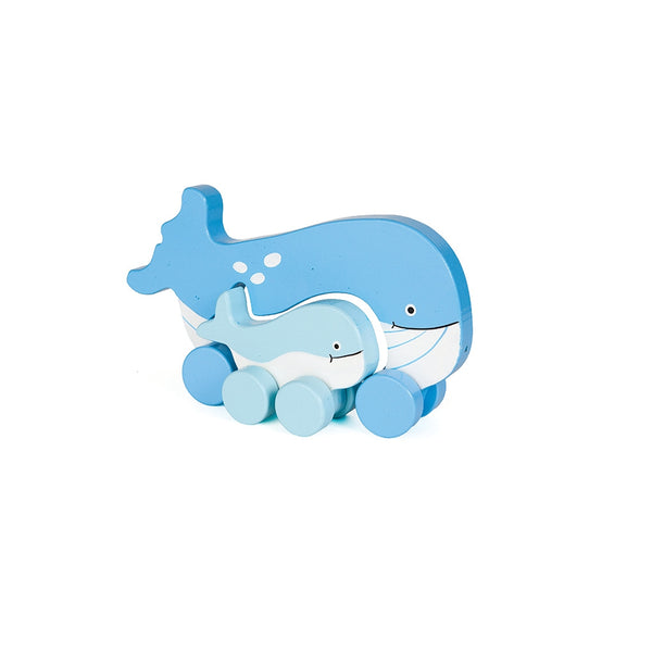 Whale - Mommy & Baby Push Toy