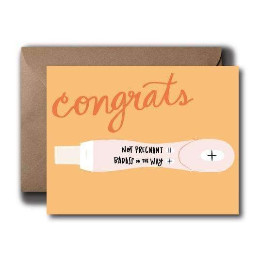 Badass On The Way - Baby Card