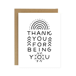 Thank You for Being You - Card