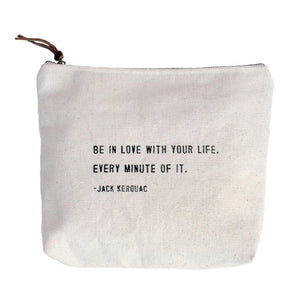 Be In Love - Canvas Zipper Bag