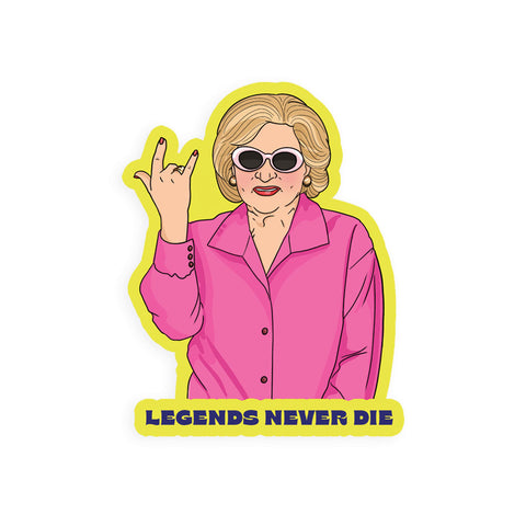 Legends Never Die Betty - Sticker