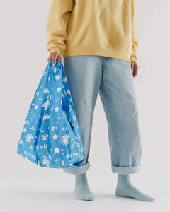 Blue Floral Sun Print - Baggu Reusable Bag