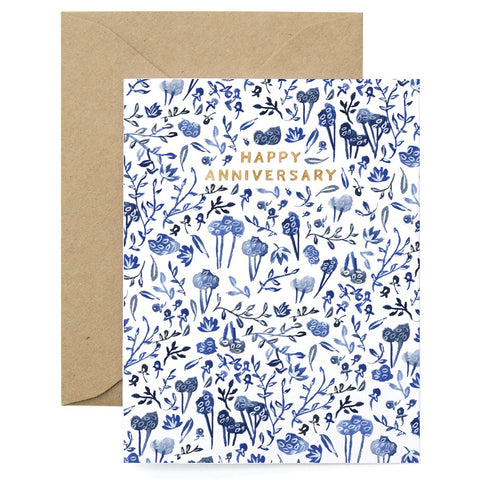 Blue Tree - Anniversary Card