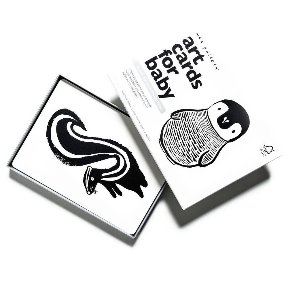 Black and White Art Cards