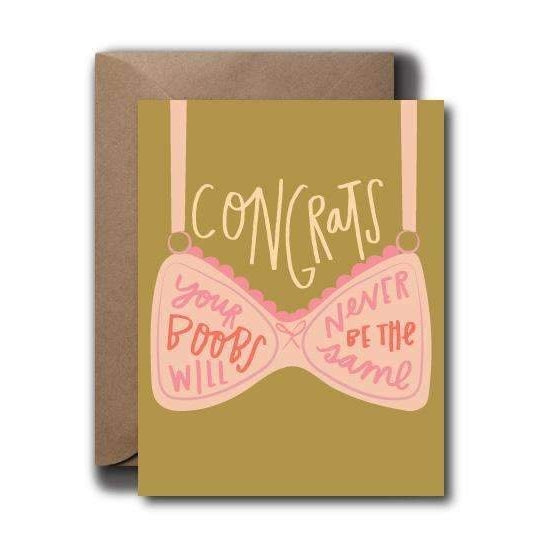 Boobs Will Never Be The Same - Baby Card
