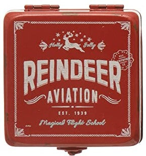 Reindeer Aviation - Metal Christmas Box