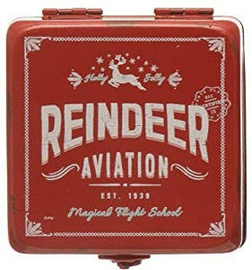 Reindeer Aviation - Metal Christmas Box