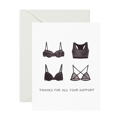Bra Support - Thank You Card