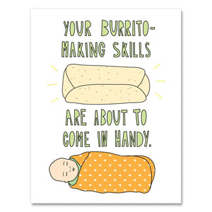 Burrito Baby - Baby Card