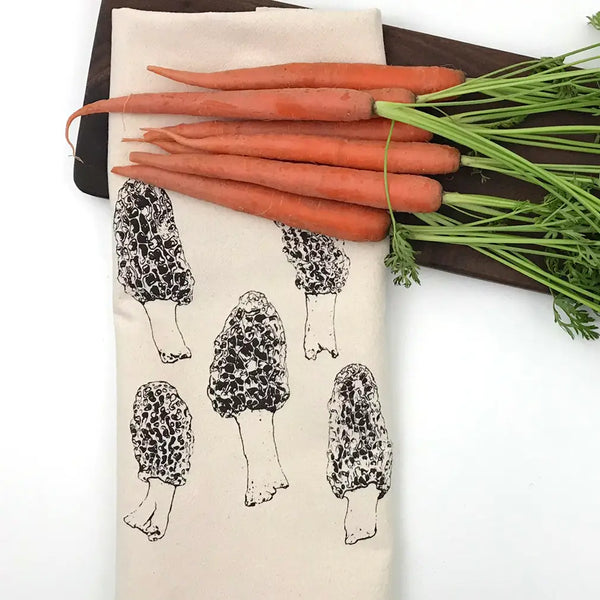Morel Mushrooms Flour Sack Towel