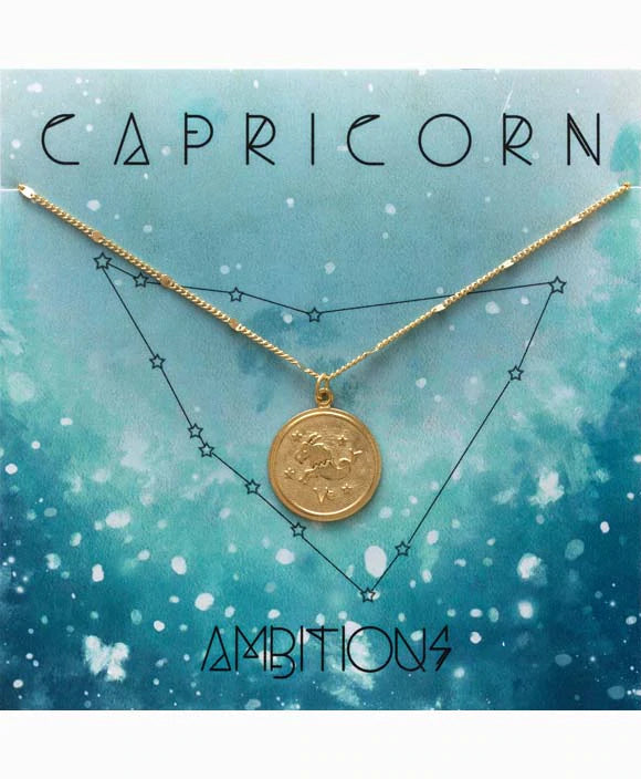 Capricorn Medallion Necklace