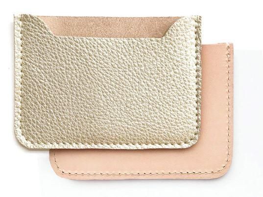 Champagne - Leather Card Case