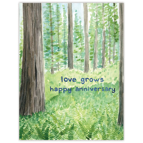 Love Grows - Anniversary Card