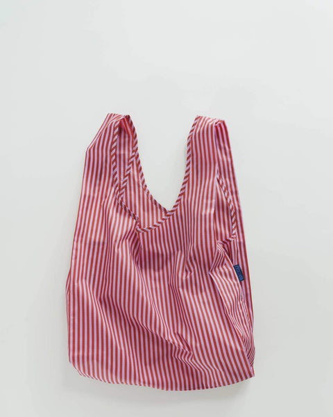 Cerise Stripe - Baggu Reusable Bag