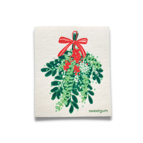 Christmas Greens - Swedish Dishcloth