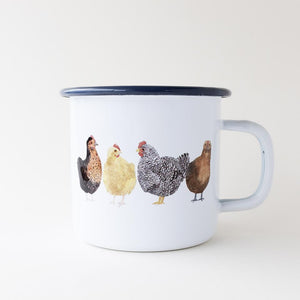Chickens - Enamel Mug
