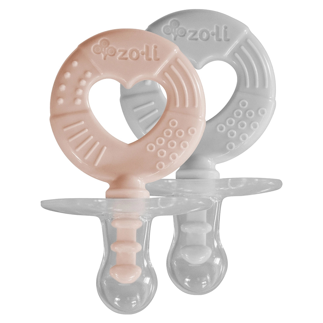 Circle - Blush & Ash, Pacifier + Teether Combo