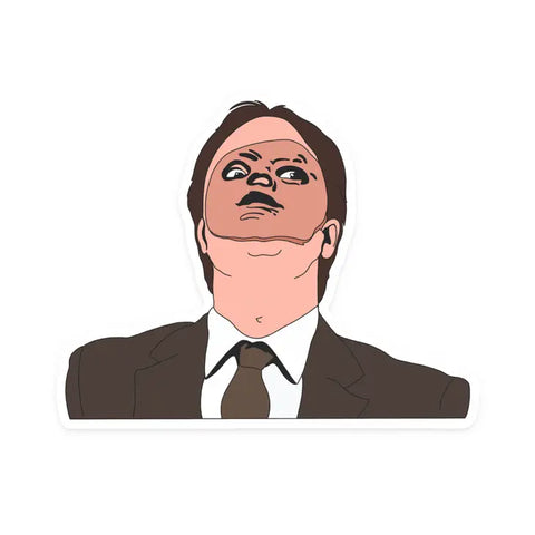 The Office Dwight CPR Mask - Sticker