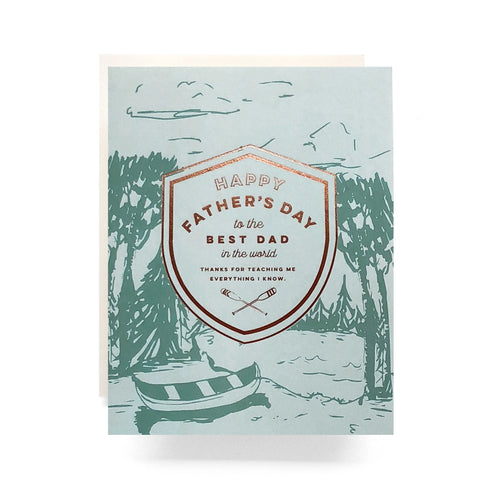 Crest Canoe - Father's Day Card