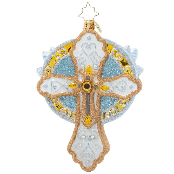 Golden Cross of Peace - Ornament
