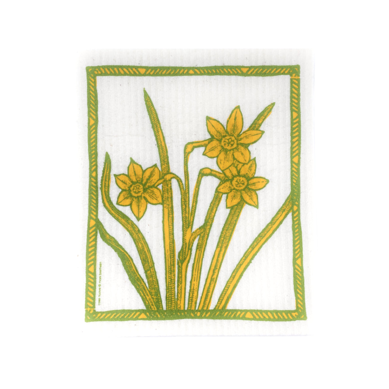 Daffodils - Swedish Dishcloth