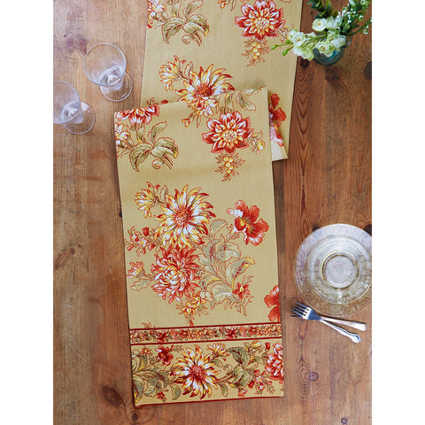 13x72 Dahlia Days Runner - Gold