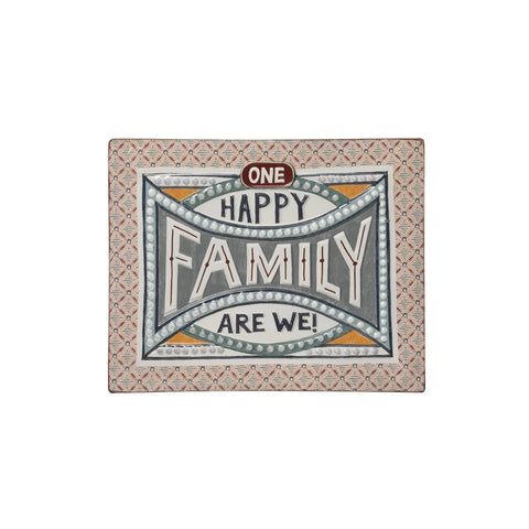 Happy Family - Tin Wall Decor