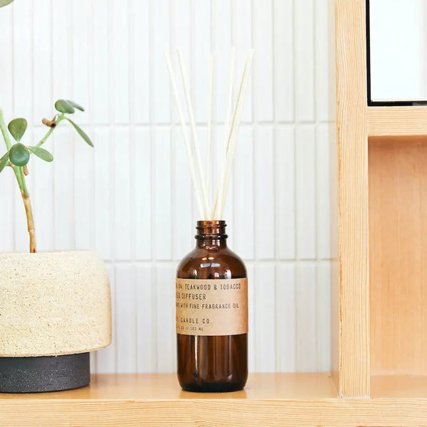 No. 04: Teakwood & Tobacco - 3.5oz Reed Diffuser