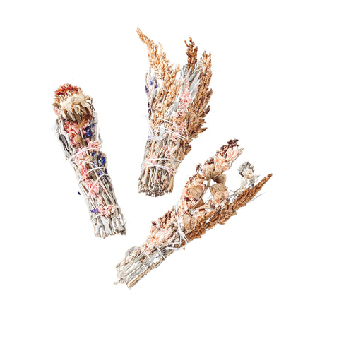 Smudge Stick - Floral + White Sage