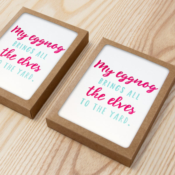 My Eggnog - Box Set of 6 - Holiday Card