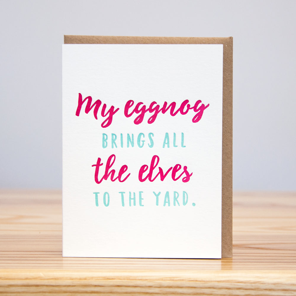 My Eggnog - Box Set of 6 - Holiday Card