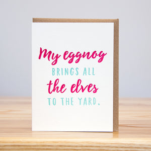 My Eggnog - Box Set of 6 - Holiday Card